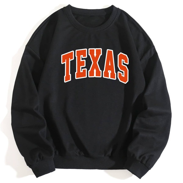

Plus Letter Graphic Drop Shoulder Sweatshirt, Black