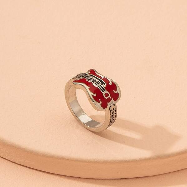 

Guitar Decor Ring, Silver
