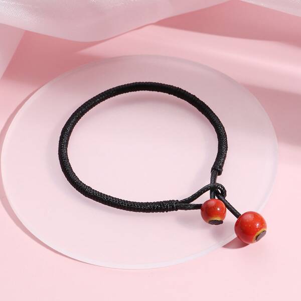 

Bead Decor Bracelet, Black
