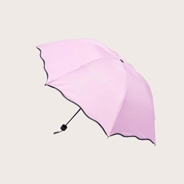 

1pc Blooming Flower Umbrella, Pink