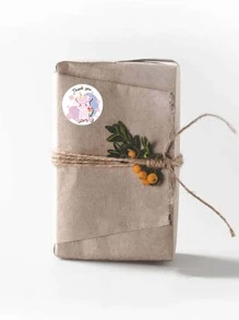 1roll Unicorn Print Gift Sticker - Nhiều màu - Xem 2