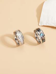 2pcs Stainless Steel Ring