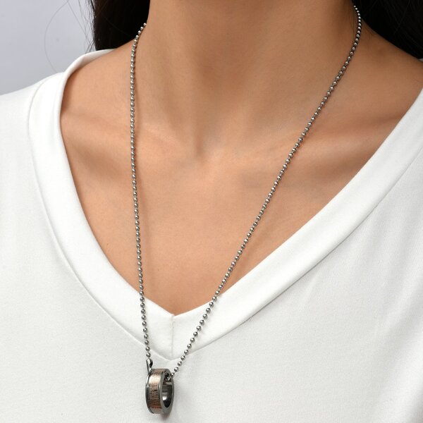 

Ring Decor Necklace, Silver