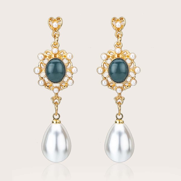 

Faux Pearl Decor Drop Earrings, Multicolor