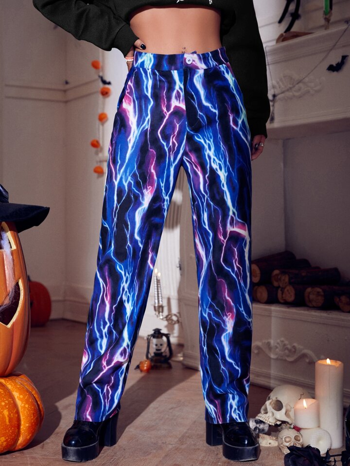 Blue best sale lightning trousers