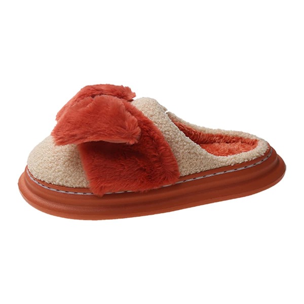 

Bow Decor Home Slippers, Orange
