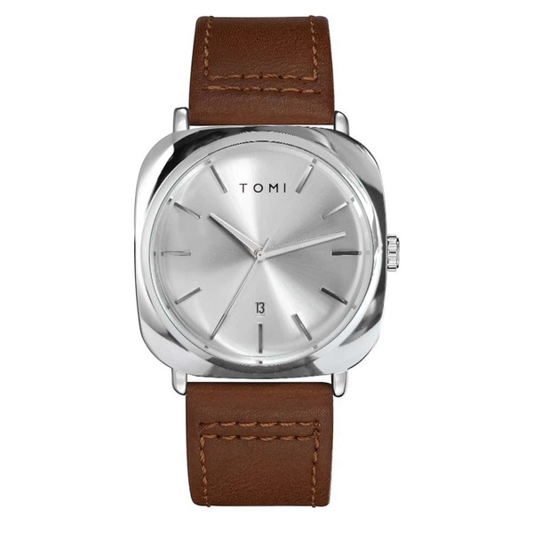 

Men Simple Round Pointer Date Quartz Watch