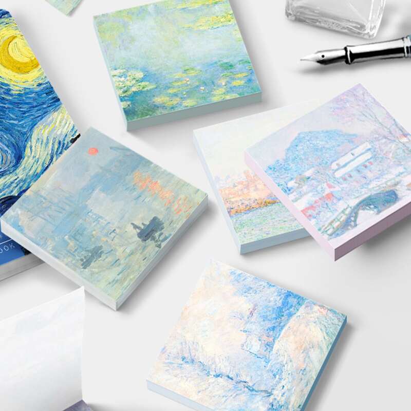

50pcs Random Scenery Pattern Sticky Note, Multicolor