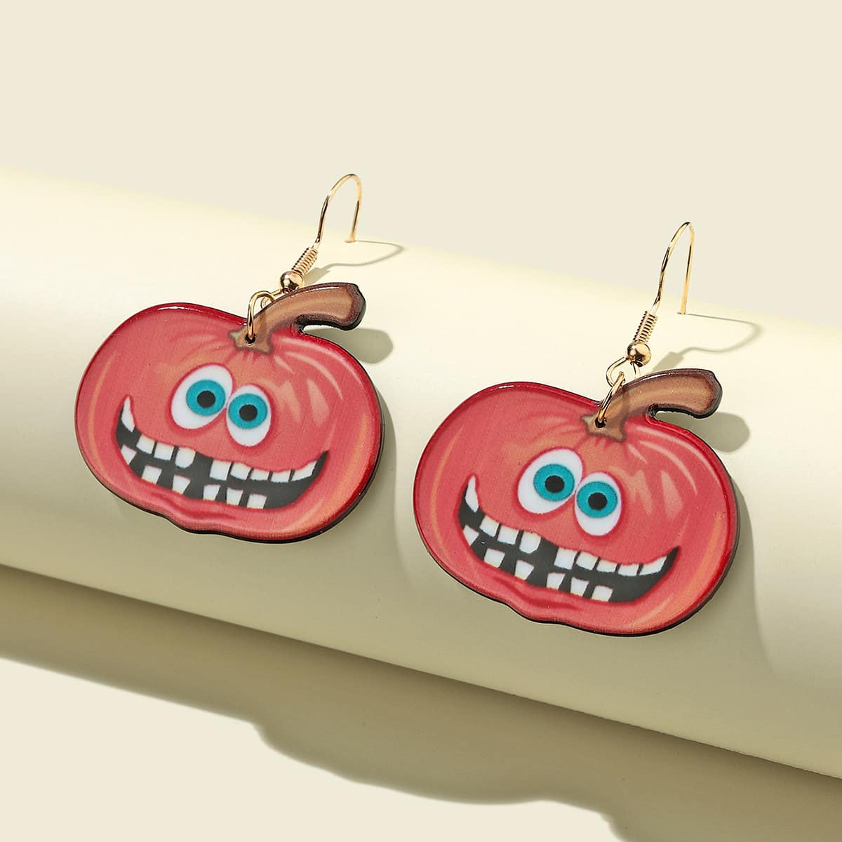 

Halloween Pumpkin Drop Earrings, Multicolor