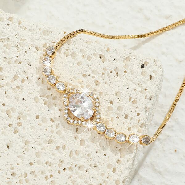 

18K Gold Plated Zircon Bracelet