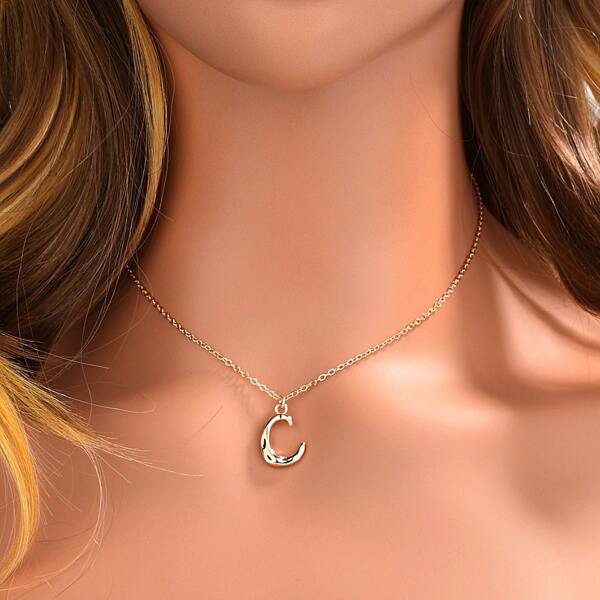 

18K Gold Plated Letter Charm Necklace