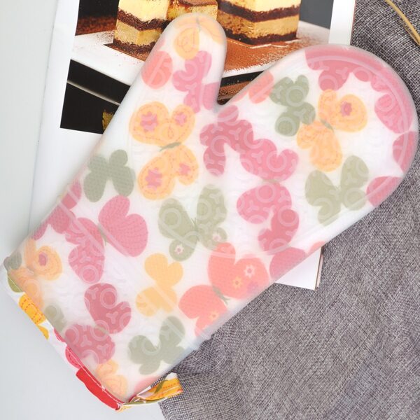 

1pc Butterfly Print Oven Mitt, Multicolor