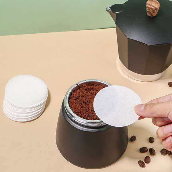 

100pcs Solid Color Coffee Filter Paper, White