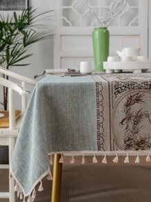 植物圖案桌布 - 彩色 - 查看 2