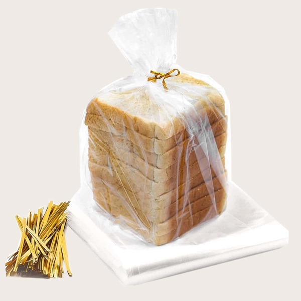 

100pcs Clear Bread Packing Bag