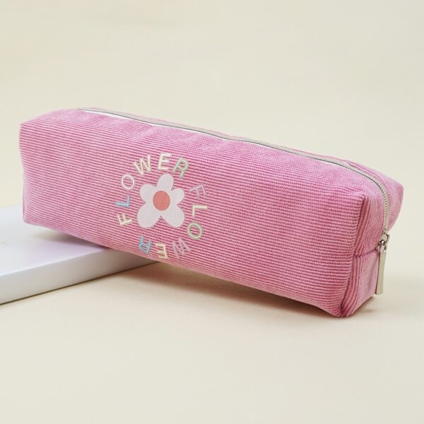 

Flower Print Pencil Case, Hot pink