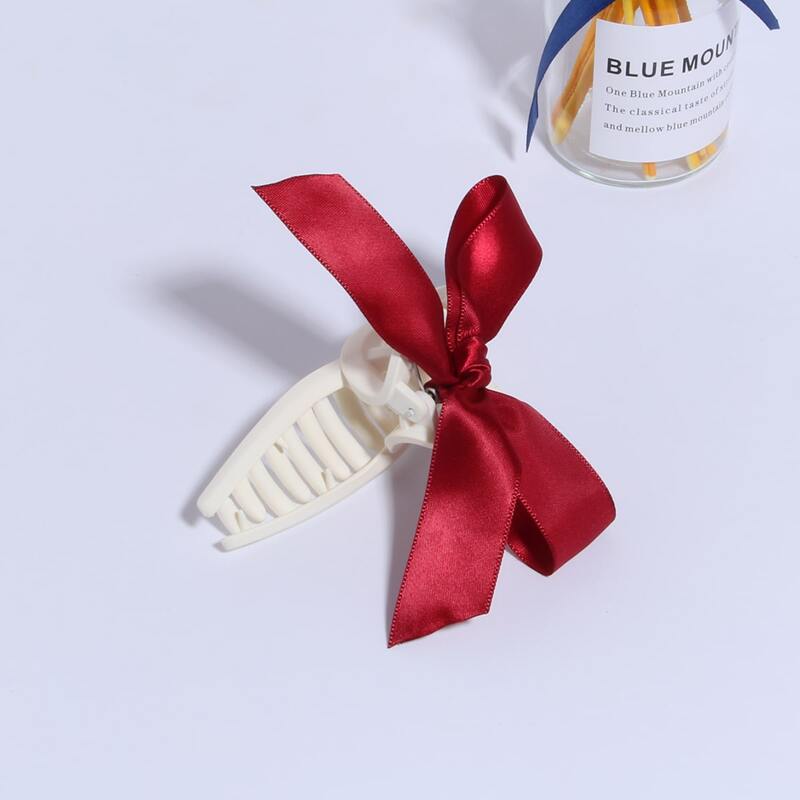 

1pc Bow Decor Hair Claw, Multicolor