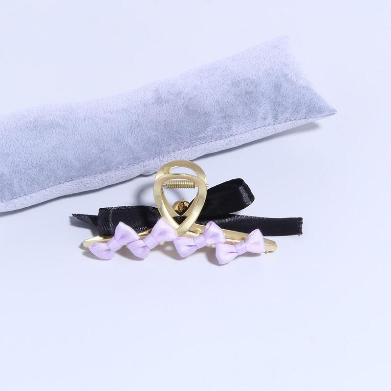 

1pc Bow Decor Hair Claw, Multicolor