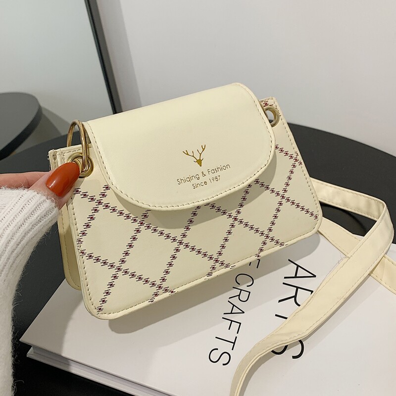 

Flap Crossbody Bag, Beige