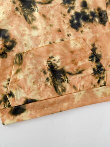 Áo nỉ tay trễ vai có túi kangaroo, nhuộm tie-dye dành cho bé trai - Nhiều màu - Xem 3