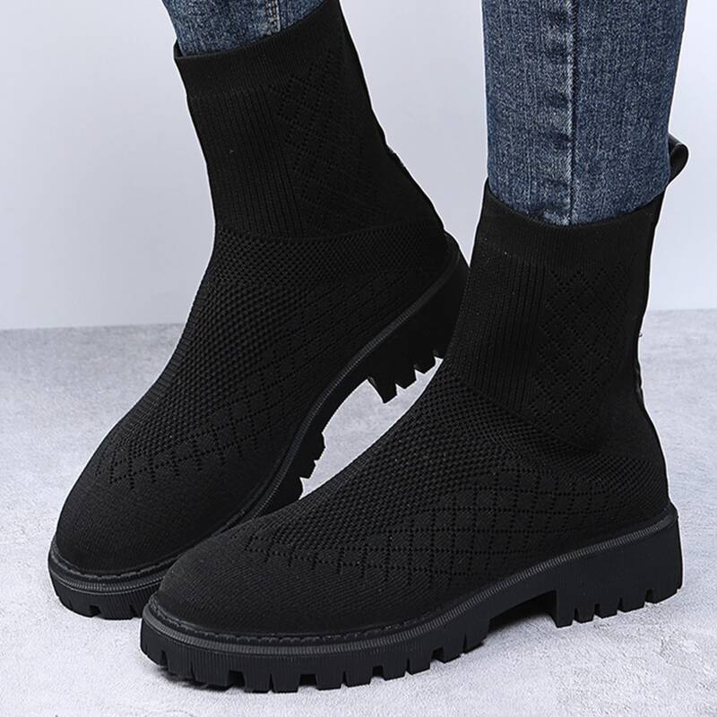 

Minimalist Slip On Boots, Black