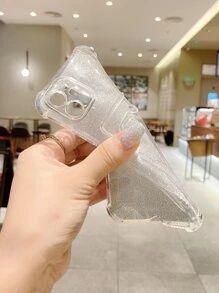 Clear Phone Case With Glitter Paper - Multicolor - View 4