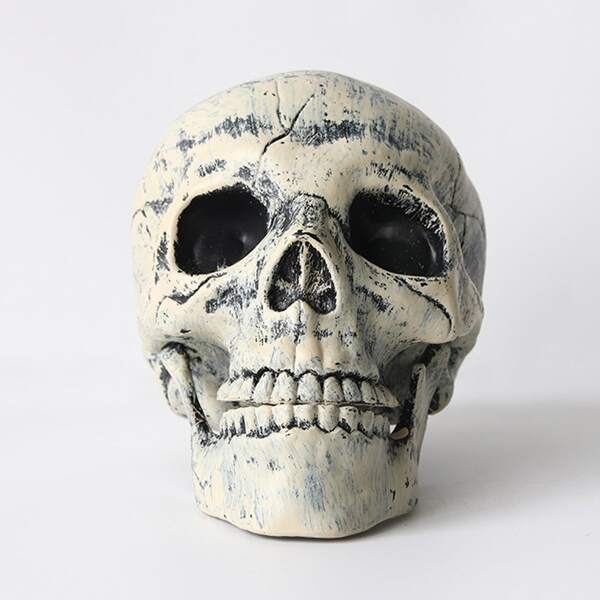

1pc Skull Garden Statue, Light grey