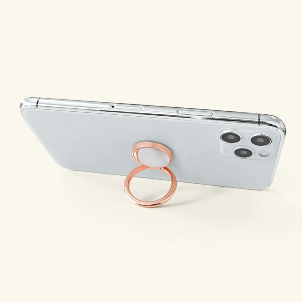 

Minimalist Metal Phone Ring Holder, Rose gold