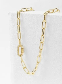 MOTF PREMIUM 水鑽裝飾項鍊 - 金黃色 - 查看 2