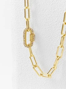 MOTF PREMIUM 水鑽裝飾項鍊 - 金黃色 - 查看 9