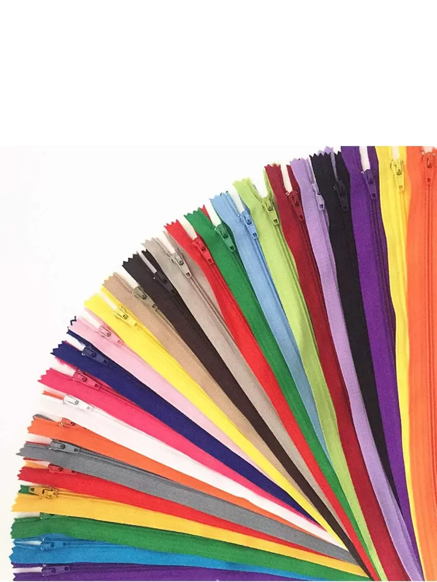 10/20 Chiếc Dây Kéo Nylon Màu Sắc Ngẫu Nhiên, Dây Kéo Đầu Mở, Phụ Kiện Quần Áo - Nhiều màu - Xem 1