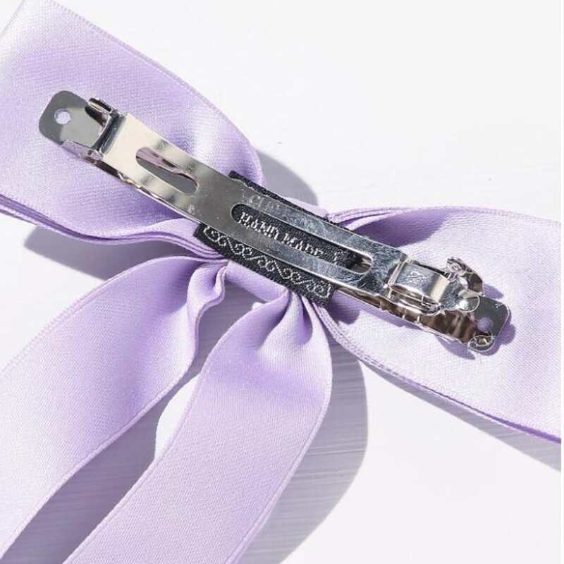 

Bow Decor Hair Clip, Purple
