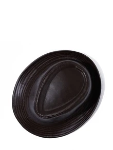 PU Leather Hat - Brown - View 3