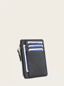 Baellerry Men Minimalist Lightweight Portable Card ID Card White-Collar Workers For Male Holiday For Anniversary For Birthday Gift Accessories Gift Card Holder Card Holder Wallet Business Card Holder Credit Card Holder For Women Mini Wallet Card Wallet - Black - View 3