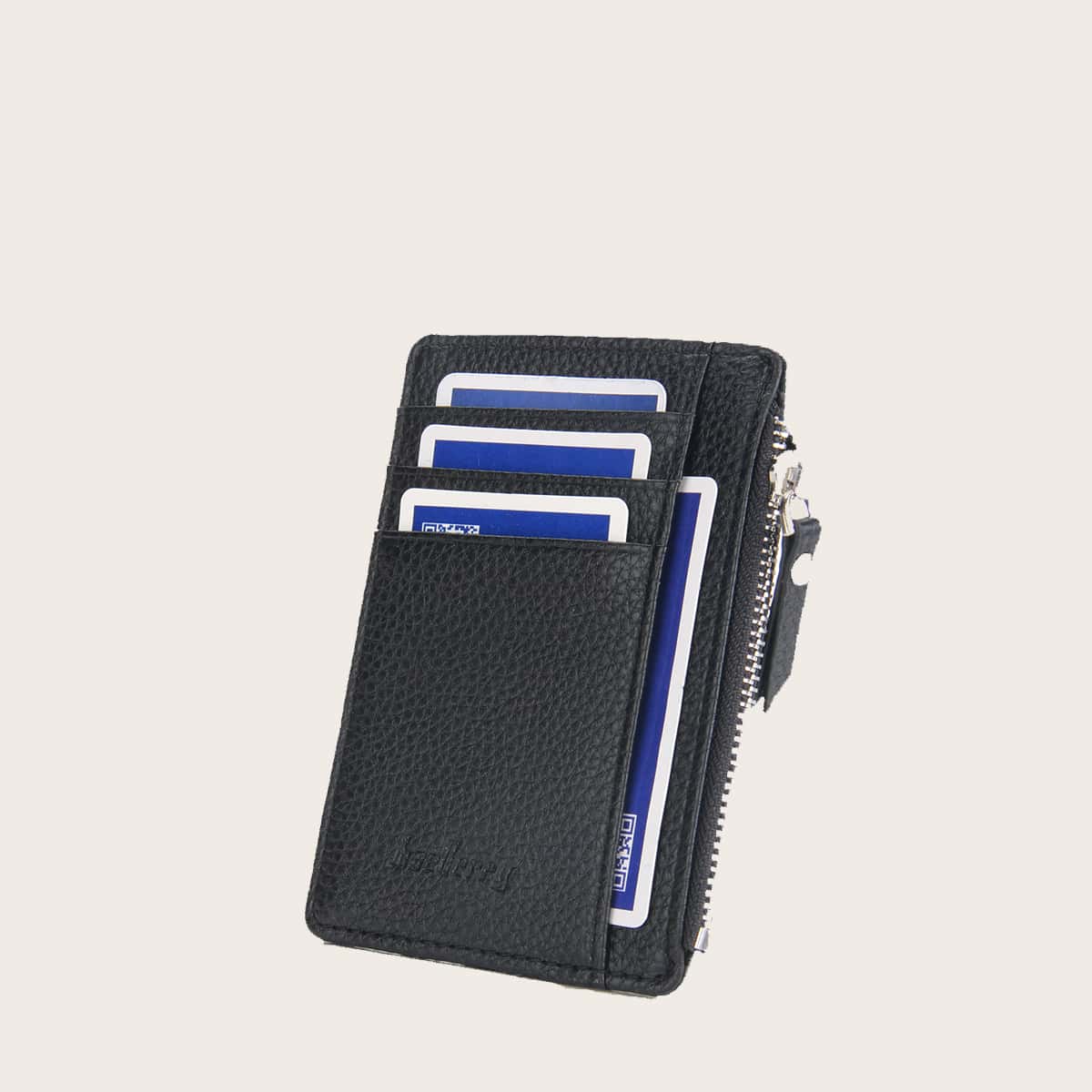 

Guys Minimalist Card Holder, Black