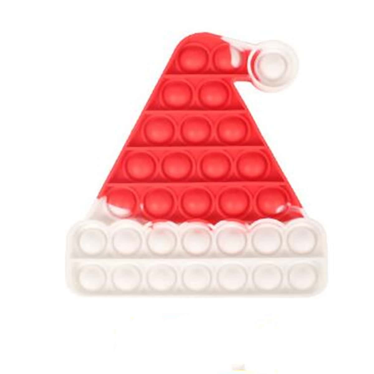 

Christmas Hat Shaped Push Pop Bubble, Red