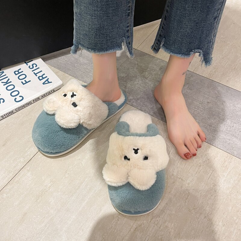 

Cartoon Fluffy Slippers, Blue