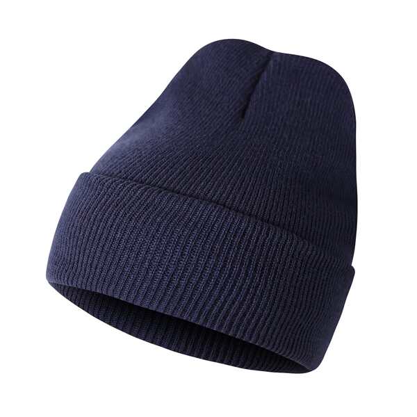 

Solid Knit Beanie, Navy blue