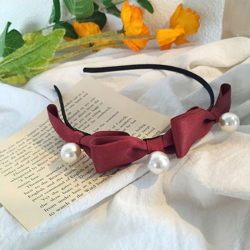 

Bow Decor Headband, Red