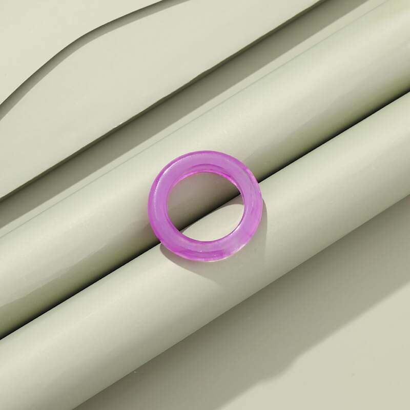 

1pc Minimalist Ring, Purple