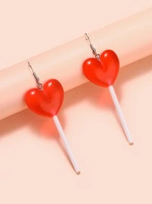 Pendientes de gota con forma de corazón, regalo para San Valentín, mamá, madre, Día de la Madre - Multicolor - Ver 1