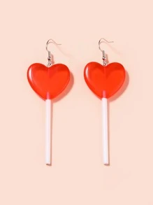 Pendientes de gota con forma de corazón, regalo para San Valentín, mamá, madre, Día de la Madre - Multicolor - Ver 2