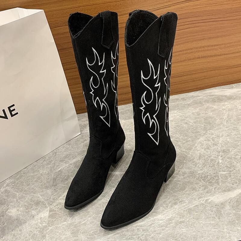 

Graphic Riding Boots, Black
