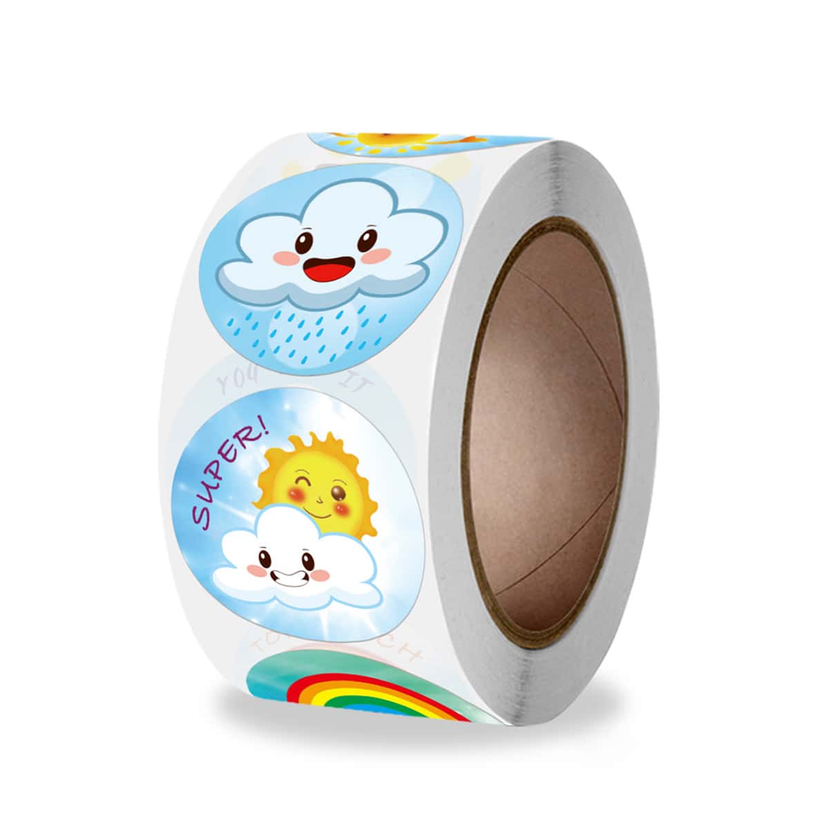 

1roll Cartoon Graphic Sticker, Multicolor