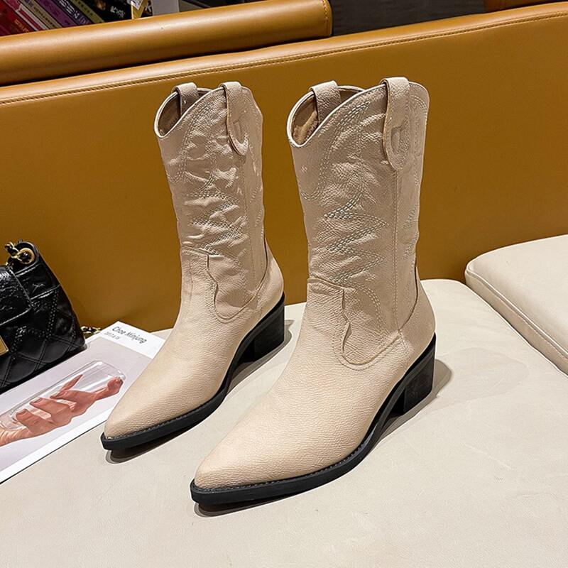 

Graphic Riding Boots, Beige