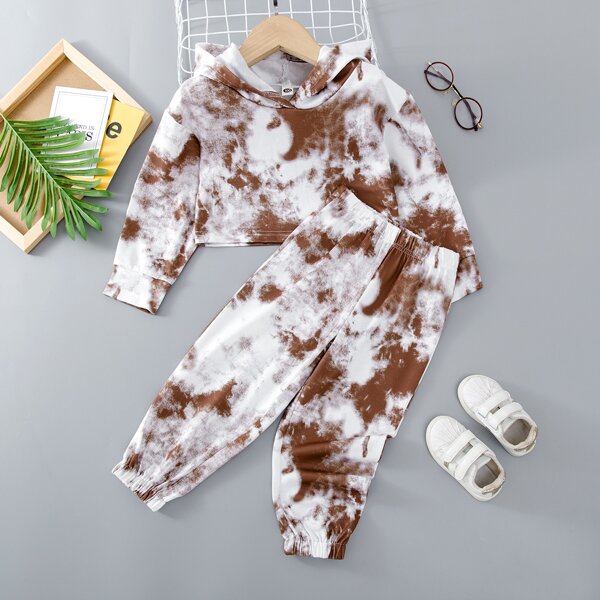 

Toddler Girls Tie Dye Hoodie & Sweatpants, Multicolor