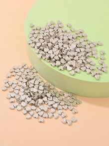 200入組心釘珠DIY首飾配件 - 銀色 - 查看 2