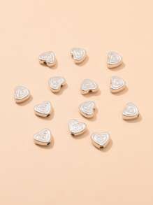 200入組心釘珠DIY首飾配件 - 銀色 - 查看 4