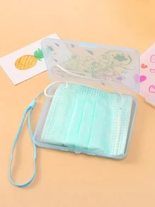 1入組愛心圖案隨機口罩盒 - 彩色 - 查看 3