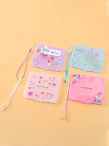 1入組愛心圖案隨機口罩盒 - 彩色 - 查看 4